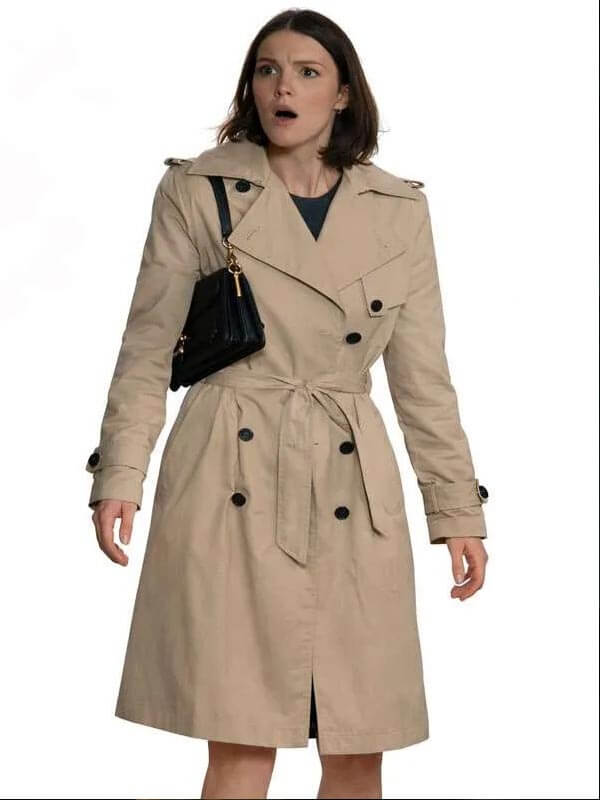 Ella Hunt Not Suitable For Work 2026 Trench Coat