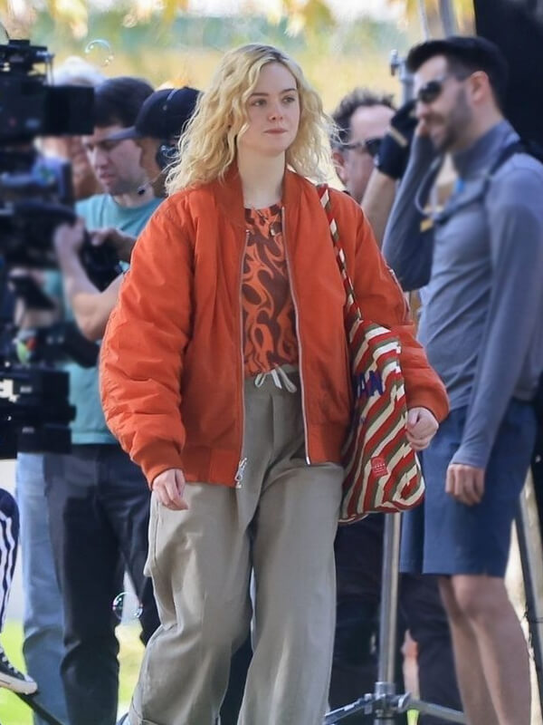 Elle Fanning Margo’s Got Money Troubles Bomber Jacket