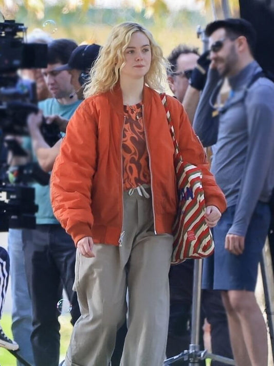 Elle Fanning Margo’s Got Money Troubles Bomber Jacket