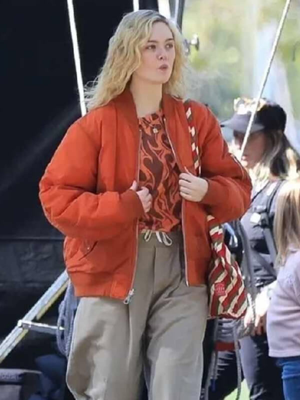 Elle Fanning Margo’s Got Money Troubles Bomber Jacket