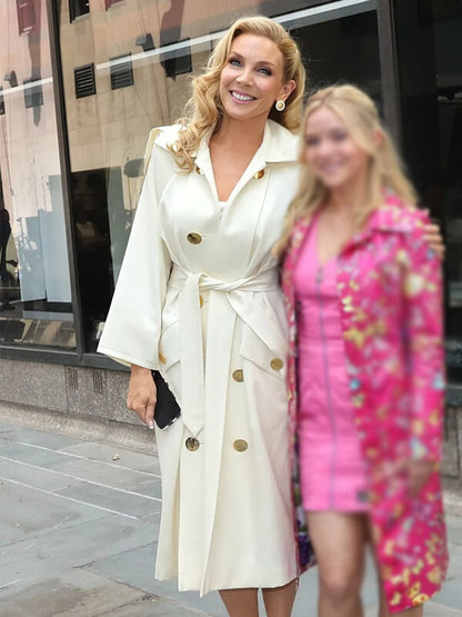 Elle S01 June Diane Raphael Wool Trench Coat