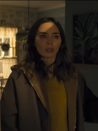 Emily Blunt Disclosure Day 2026 Wool Coat