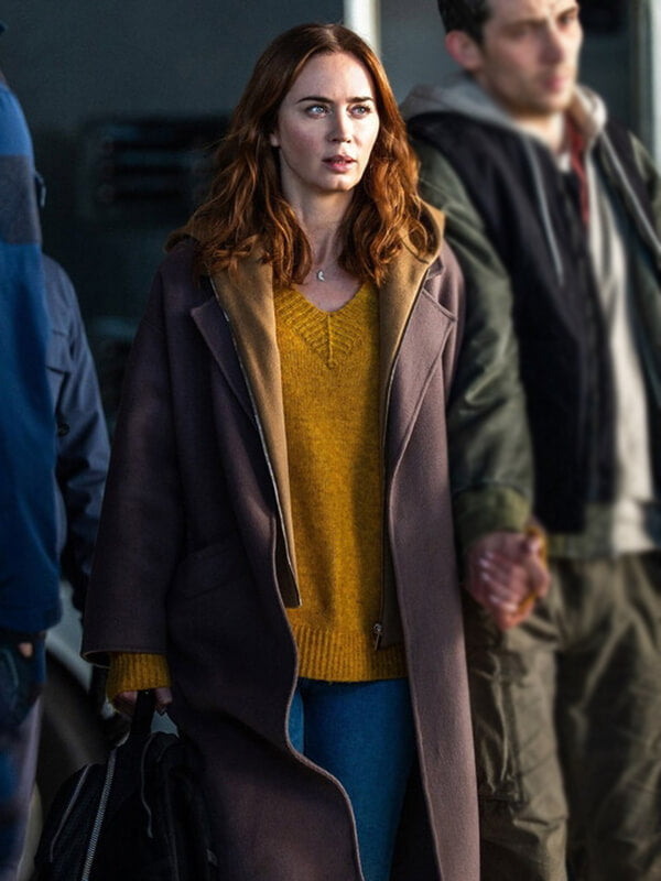 Emily Blunt Disclosure Day 2026 Wool Coat