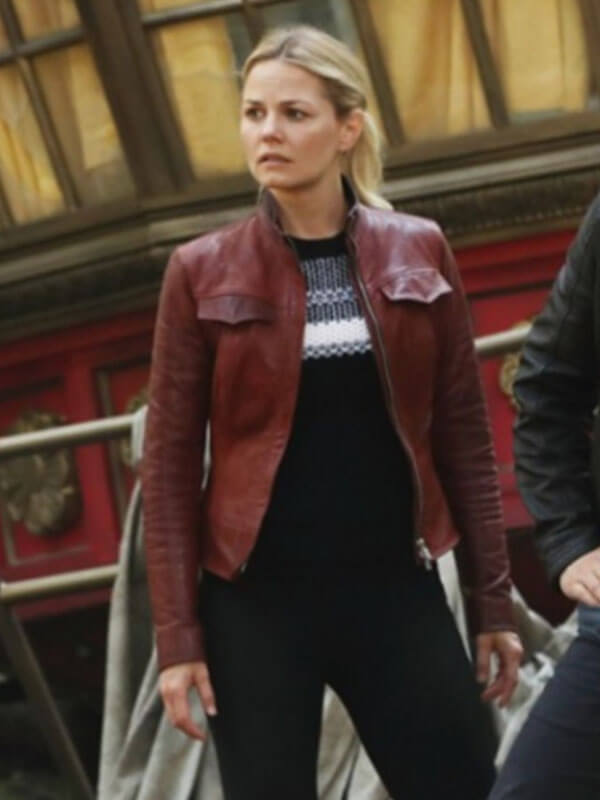 Emma Swan Once Upon A Time Red Leather Jacket