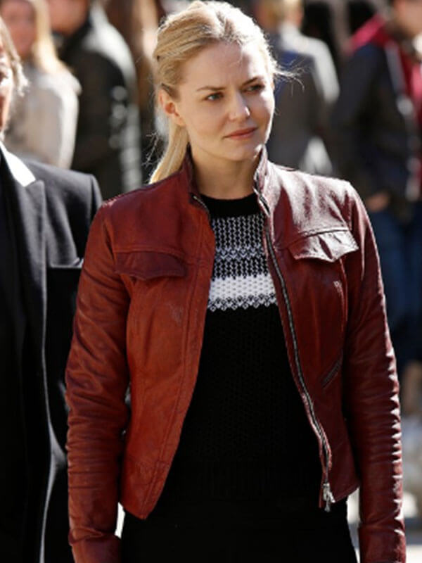 Emma Swan Once Upon A Time Red Leather Jacket