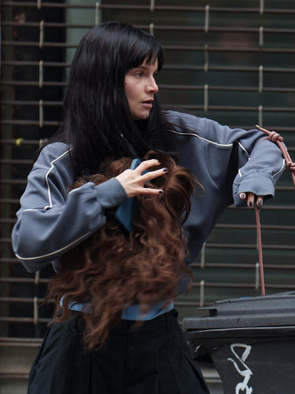 Emmy Rossum Furious 2026 Grey Track Jacket
