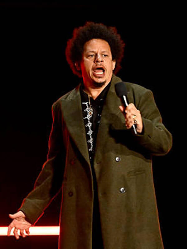 Eric André Street Fighter 2026 Green Wool Coat