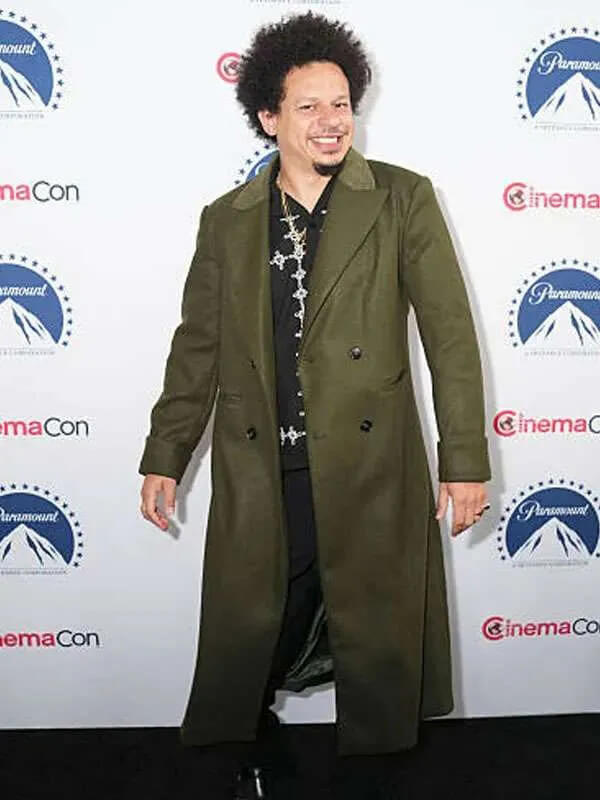 Eric André Street Fighter 2026 Green Wool Coat
