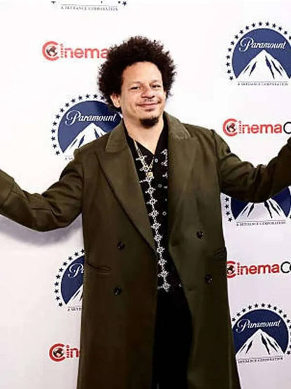 Eric André Street Fighter 2026 Green Wool Coat
