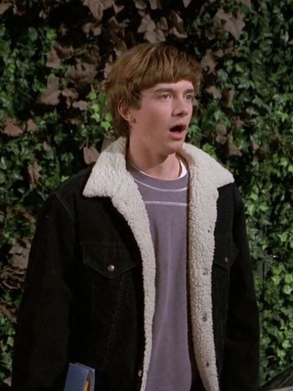 Eric Forman That '70s Show Black Shearling Jacket