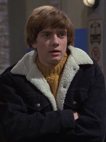 Eric Forman That '70s Show Black Shearling Jacket