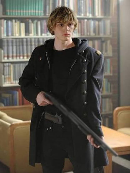 Evan Peters American Horror Story S01 Wool Coat