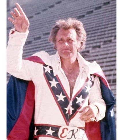 Evel Knievel Daredevil Biker Vintage Leather Jacket