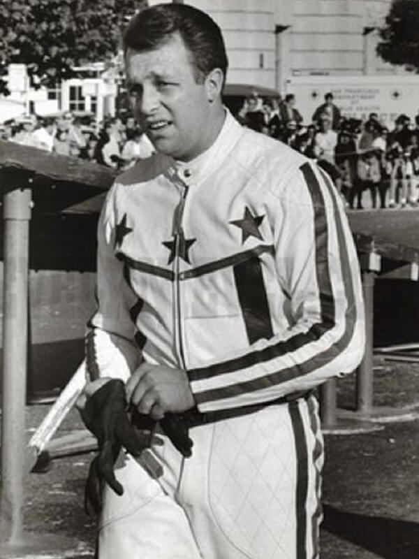 Evel Knievel Daredevil White Leather Jacket