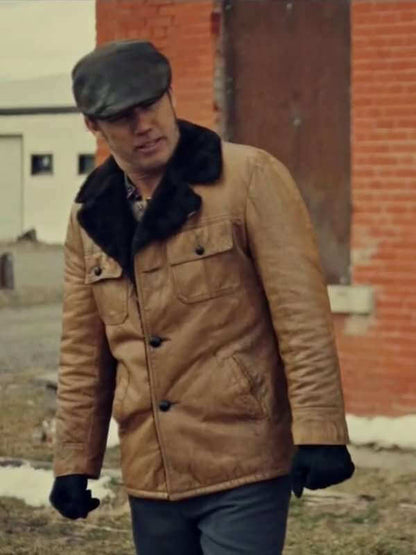 Fargo Dodd Gerhardt Fargo Tan Fur Leather Jacket