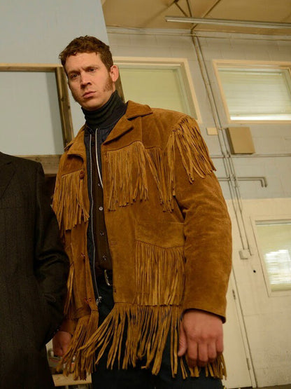 Fargo Russell Harvard Brown Suede Fringe Jacket