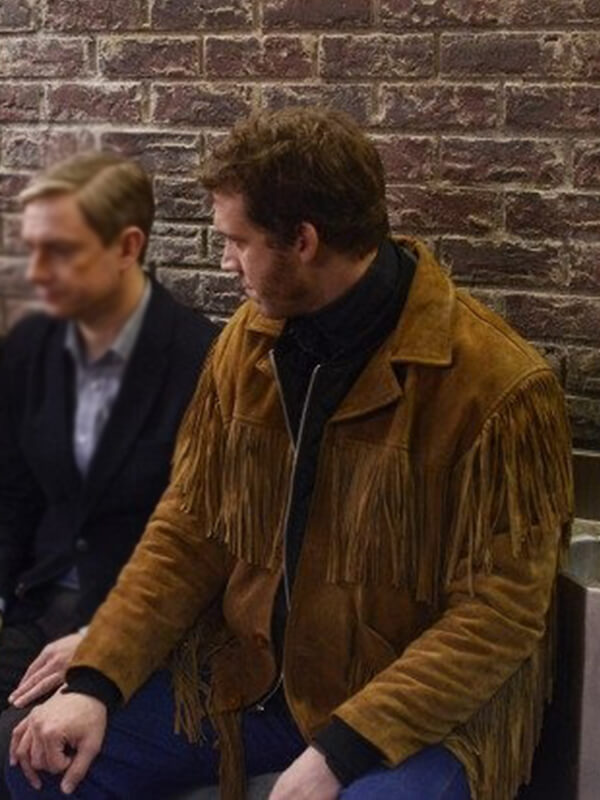 Fargo Russell Harvard Brown Suede Fringe Jacket