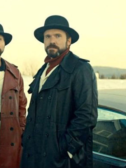 Fargo S02 Wayne Kitchen Black Leather Coat