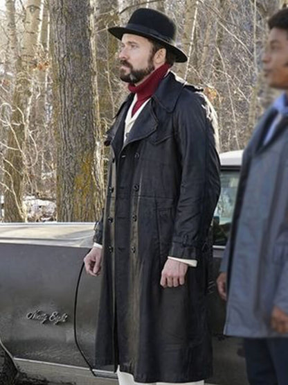 Fargo S02 Wayne Kitchen Black Leather Coat