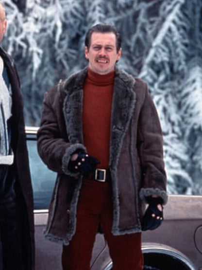 Fargo Steve Buscemi Brown Suede Shearling Coat