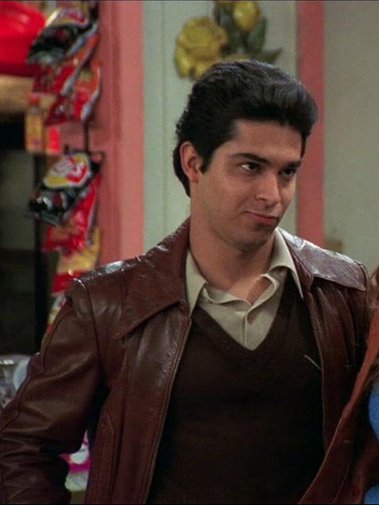 Fez That '70s Show Brown Leather Jacket
