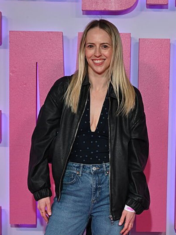 Finding Emily 2026 Emily Rennie Black Leather Jacket
