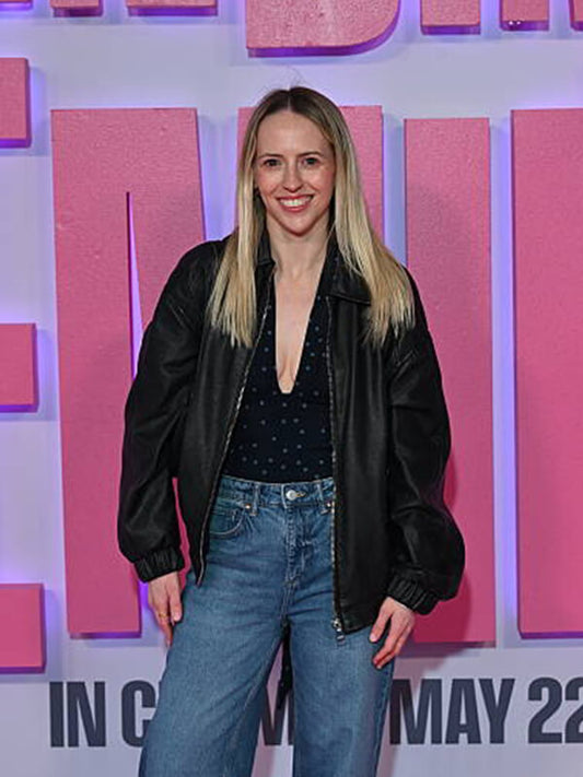 Finding Emily 2026 Emily Rennie Black Leather Jacket