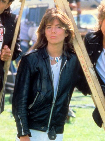 Fiona Hearts of Fire 1987 Black Leather Jacket