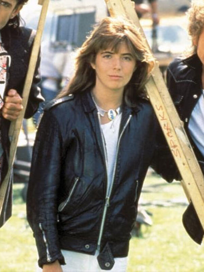 Fiona Hearts of Fire 1987 Black Leather Jacket