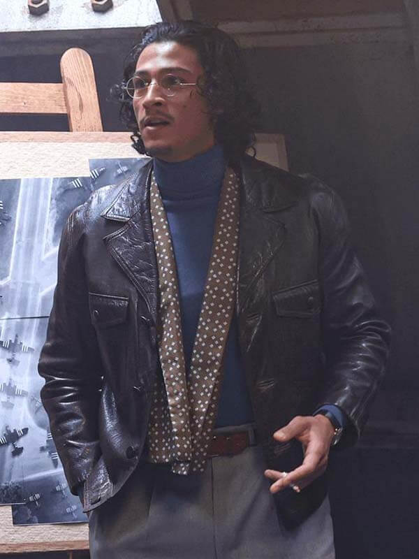 Fortitude 2026 Emilio Sakraya Black Leather Jacket