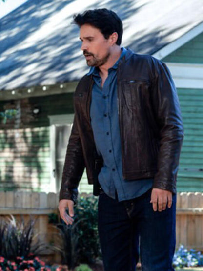 Found S01 Mark Trent Brown Leather Jacket