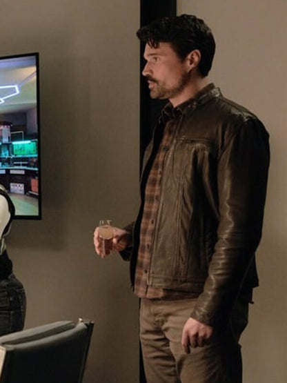 Found S01 Mark Trent Brown Leather Jacket