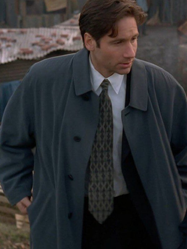 Fox Mulder The X File S01 Gray Wool Coat