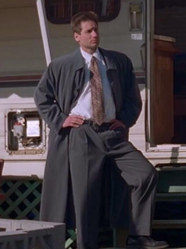 Fox Mulder The X File S01 Gray Wool Coat