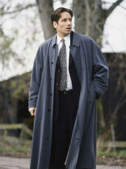Fox Mulder The X File S01 Gray Wool Coat