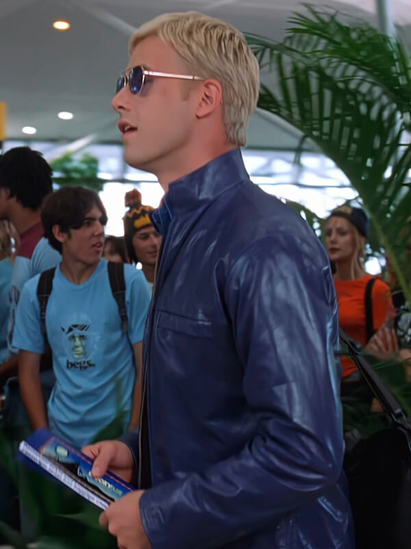 Freddie Prinze Jr. Scooby-Doo Blue Leather Jacket