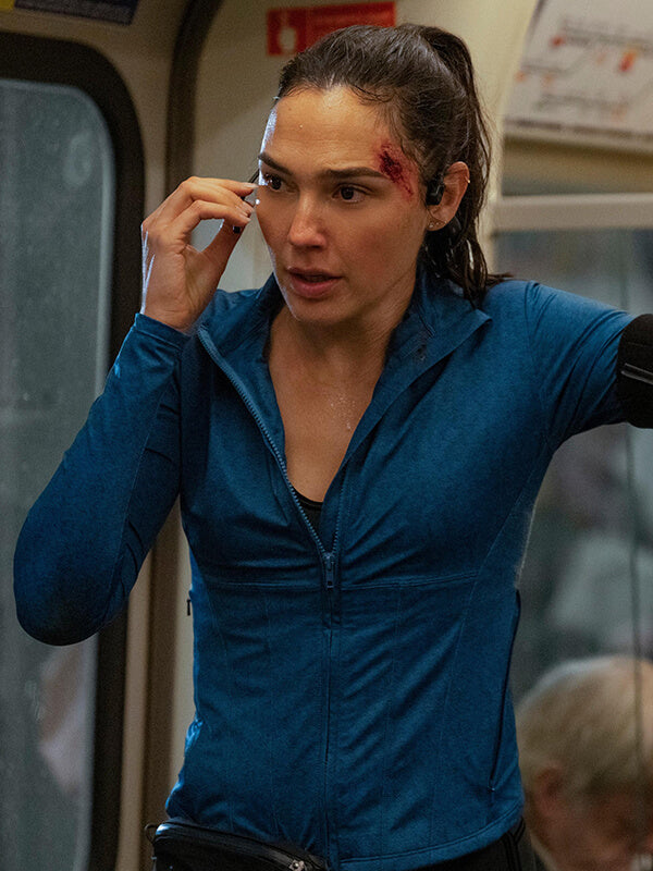 Gal Gadot The Runner 2026 Blue Track Jacket
