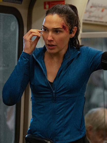 Gal Gadot The Runner 2026 Blue Track Jacket
