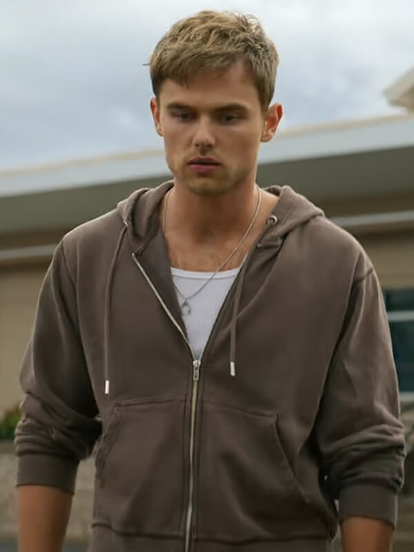 Garrett Wareing Ransom Canyon S02 Brown Hooded Jacket
