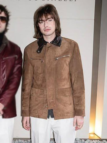 Gene Gallagher Brown Vintage Suede Leather Jacket