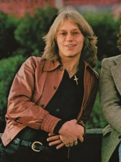 Gerry Beckley Classic Brown Leather Jacket