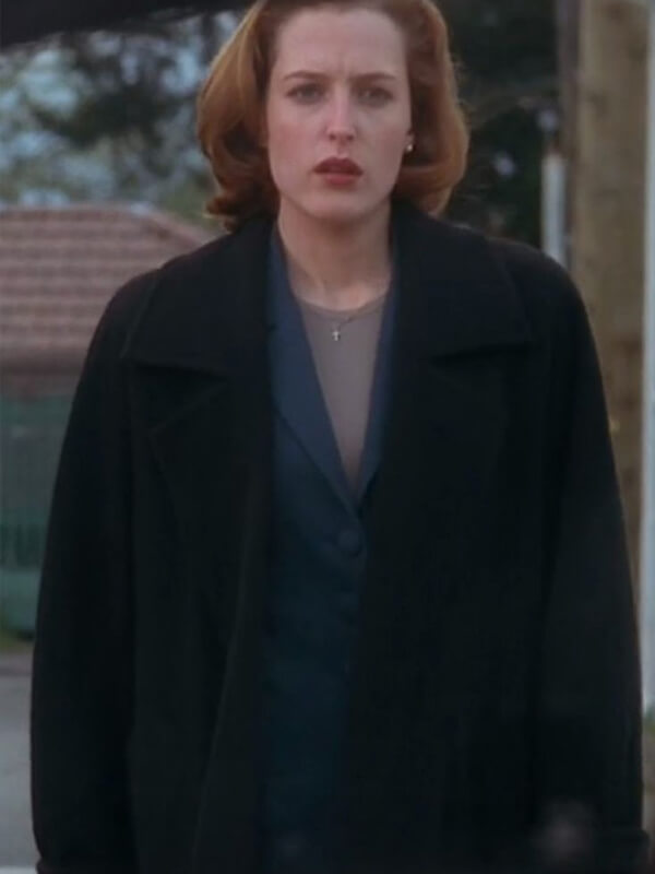 Gillian Anderson The X Files S01 Dana Scully Wool Coat