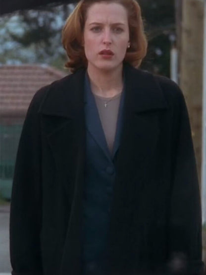 Gillian Anderson The X Files S01 Dana Scully Wool Coat