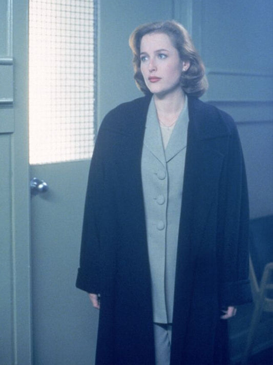 Gillian Anderson The X Files S01 Dana Scully Wool Coat