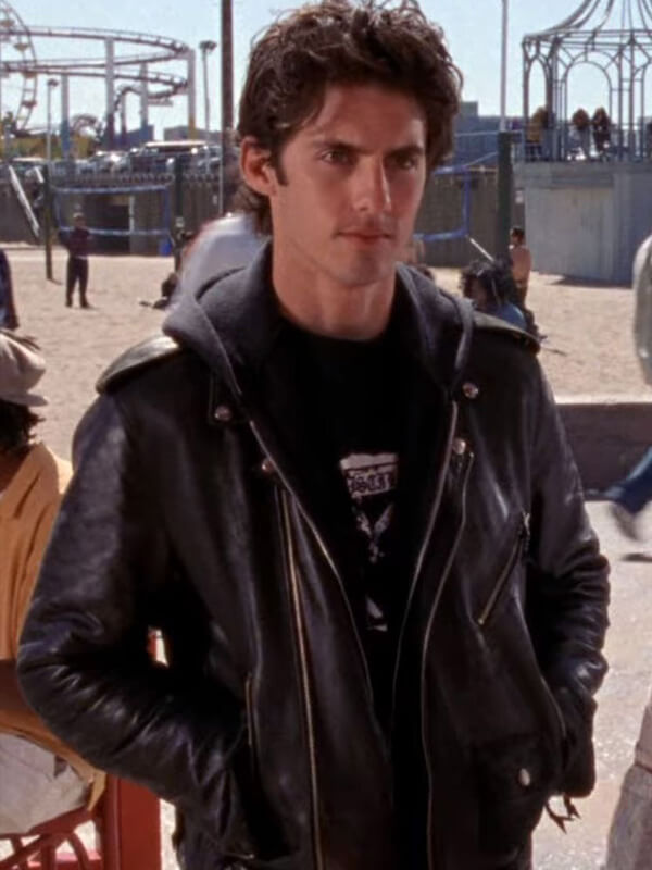 Gilmore Girls Jess Mariano Biker Black Leather Jacket