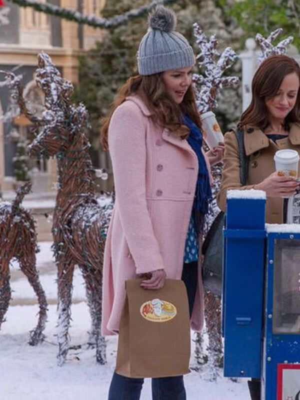 Gilmore Girls Lauren Graham Pink Wool Coat