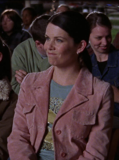 Gilmore Girls Lorelai Gilmore Pink Velvet Coat