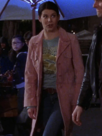 Gilmore Girls Lorelai Gilmore Pink Velvet Coat