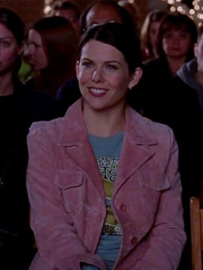 Gilmore Girls Lorelai Gilmore Pink Velvet Coat