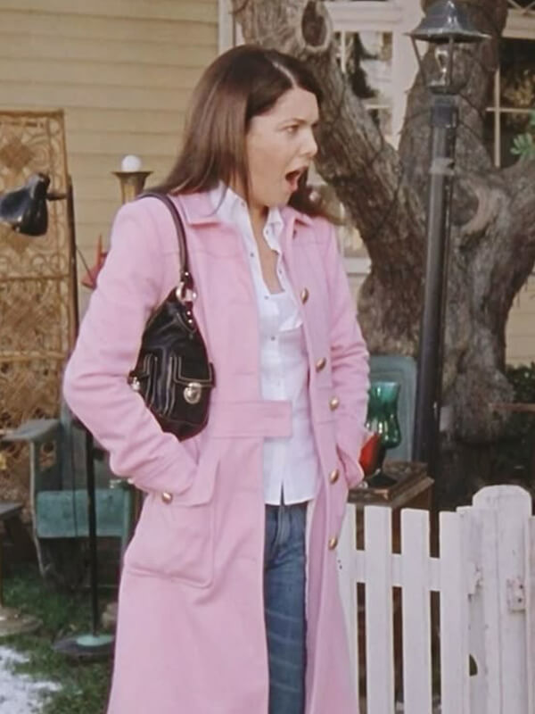 Gilmore Girls Lorelai Gilmore Pink Wool Coat